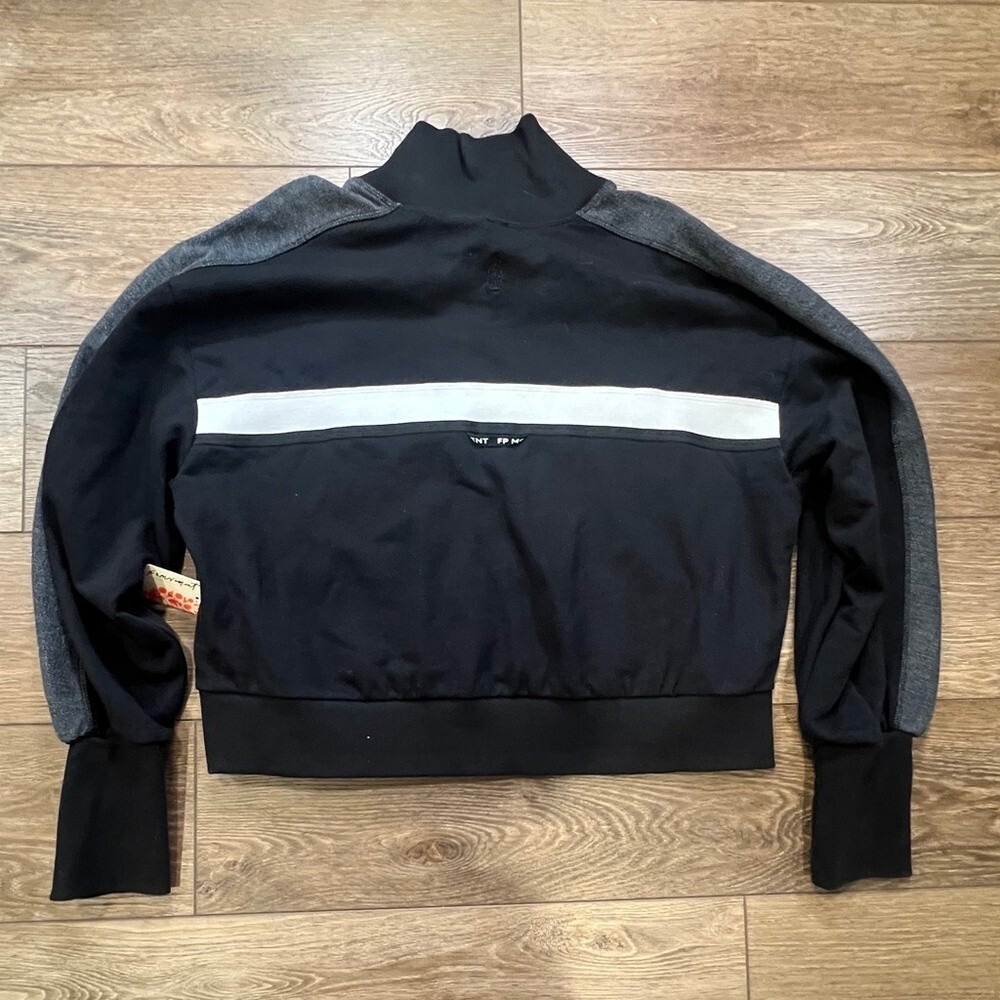 FP Movement By Free People High Jump Full-Zip Sweatshirt, Sz Large, Black/Gray - Picture 14 of 16